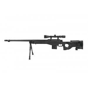 Well модель снайперской винтовки MB4403D Spring (with scope & bipod) BK